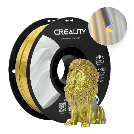 [3301120012] Creality - Filamento PLA Silk Bicolor Dorado-Plateado CR-Series