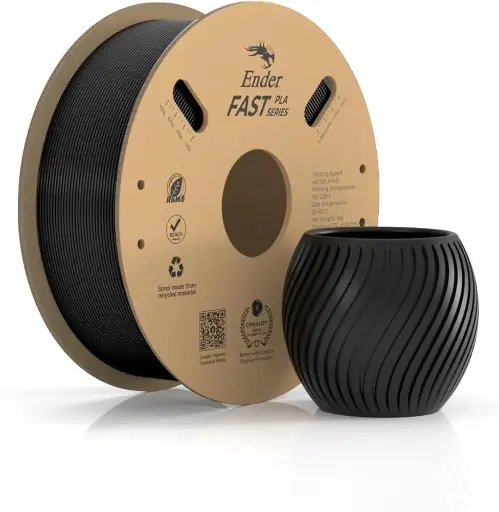 [3301010398] Creality - Filamento PLA de alto flujo Negro Ender Fast Series